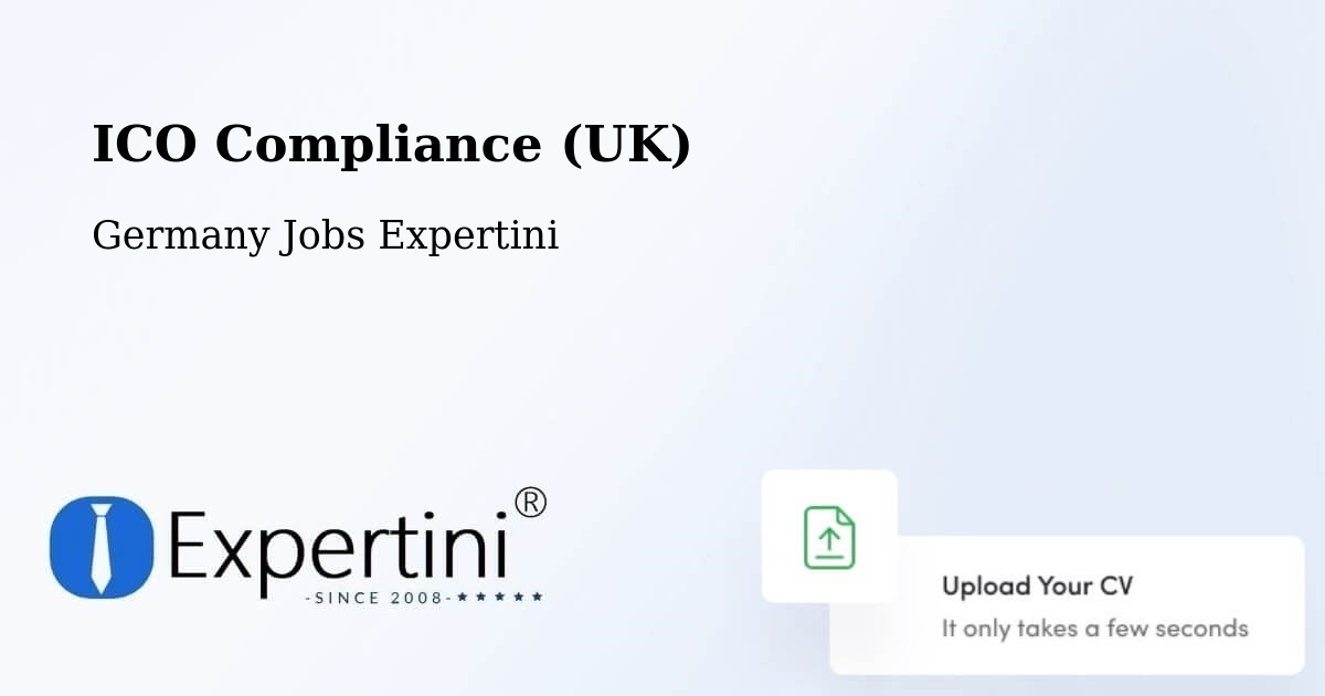 UK Data Protection & ICO Compliance – Bad Lauchstädt - Germany Jobs Expertini