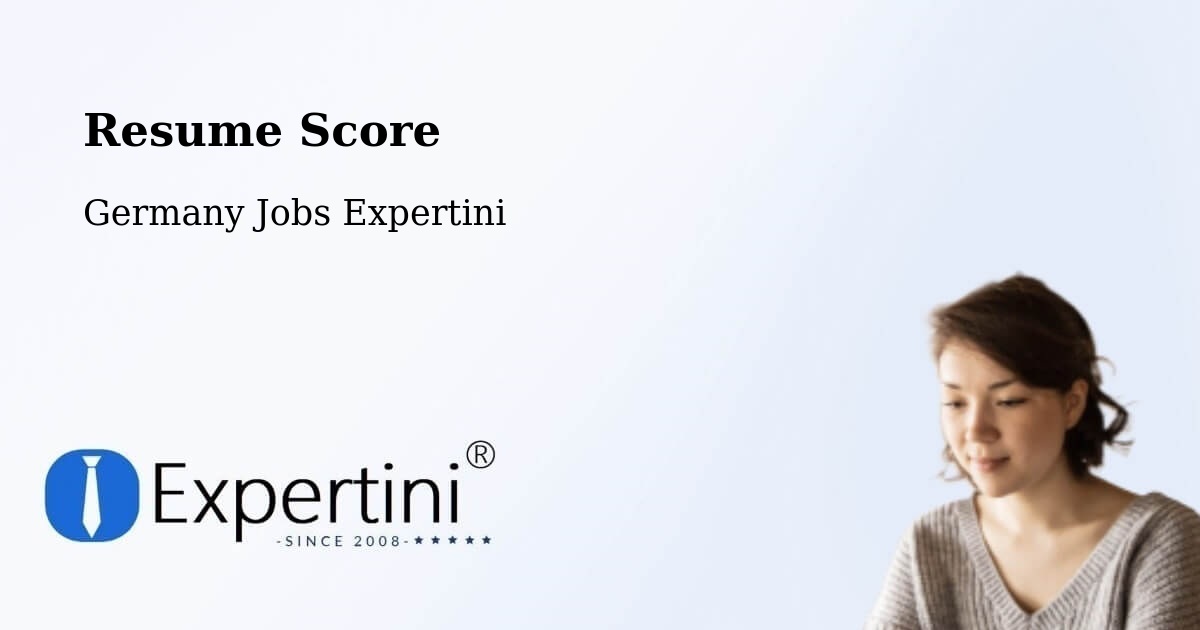 Resume Score & Job Description Match Tool – Bad Lauchstädt - Germany Jobs Expertini